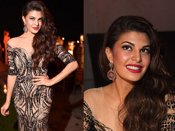 Jacqueline Fernandez Wearing Jenny Packam| Jacqueline Fernandez At Art Biennale Party| Jaqueline Fernandez Dresses| Jacqueline Fernandez In Venice