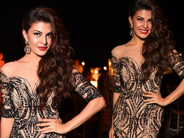 Jacqueline Fernandez Wearing Jenny Packam| Jacqueline Fernandez At Art Biennale Party| Jaqueline Fernandez Dresses| Jacqueline Fernandez In Venice