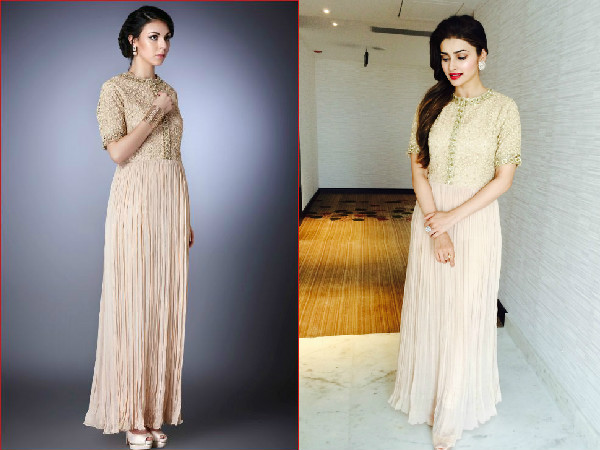 Prachi Desai Wearing Shruti Sheth| Prachi Desai At The Launch Of World Of Sweets| Prachi Desai In Shruti Sheth Maxi Dress| Prachi Desai Dreses