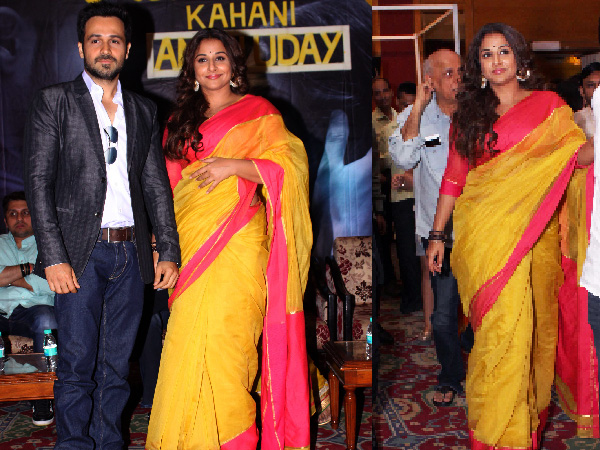 Vidya Balan Wearing Raw Mango| Vidya Balan In Raw Mango Saree| Vidya Balan At An Exhibition| Vidya Balan In Saree| Vidya Balan Sarees