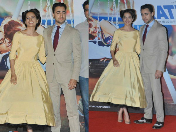 Kangana Ranaut Wearing Delphine Menivet| Kangana Ranaut At The Trailer Launch Of Katti Batti| Kangana Ranaut In Delphine Menivet Dress