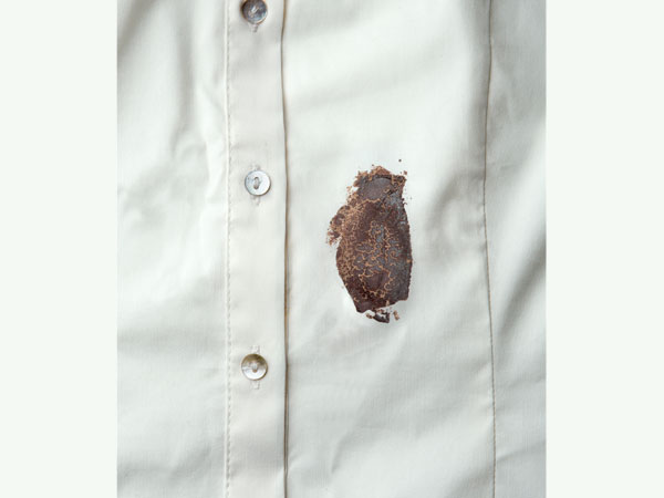 Dry Grease Stains With Chalk