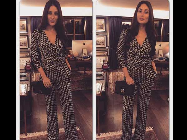 Kareena Kapoor's Casual Look At BB Screening In DvF Jumpsuit Kareena Kapoor's Casual Look At BB Screening In DvF Jumpsuit