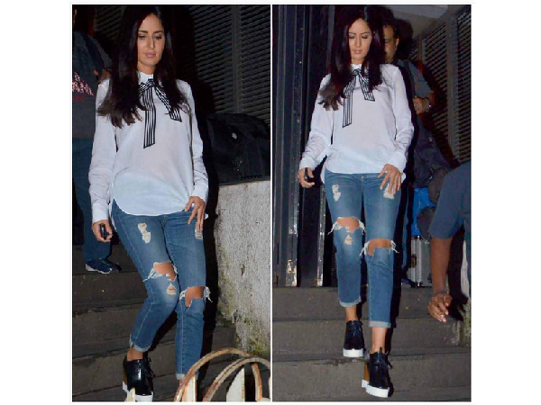 Katrina Kaif in distressed denims