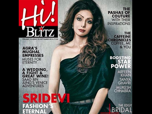 Sridevi In Manish Malhotra Silhouettes For Hi! Blitz