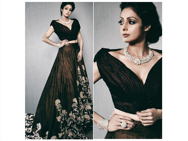 Sridevi In Manish Malhotra Silhouettes For Hi! Blitz