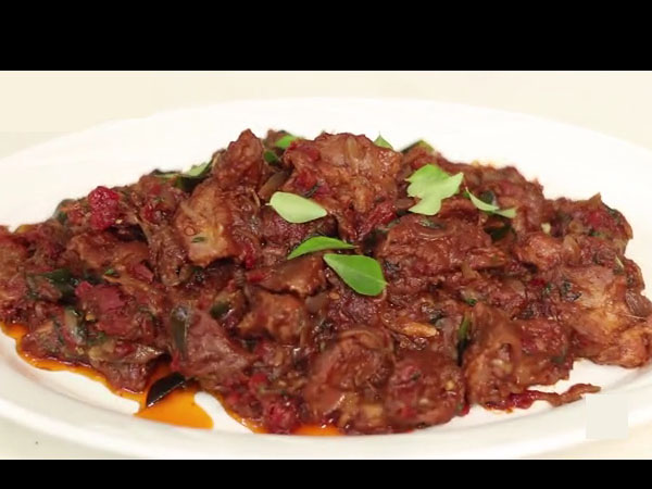 Boneless Mutton Sukka: 