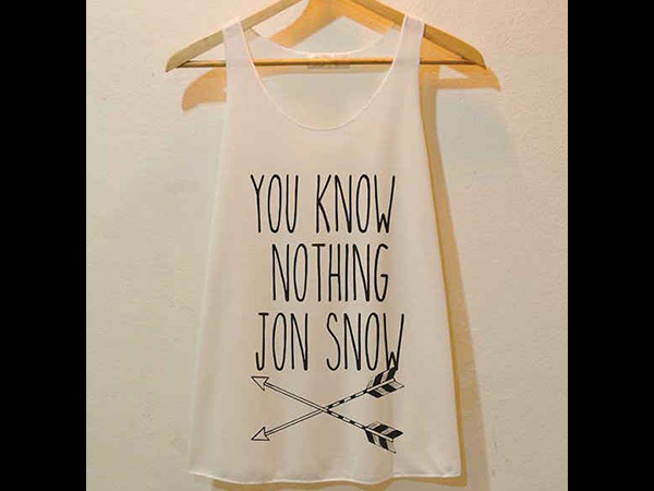 Game Of Thrones Inspired Tank Tops