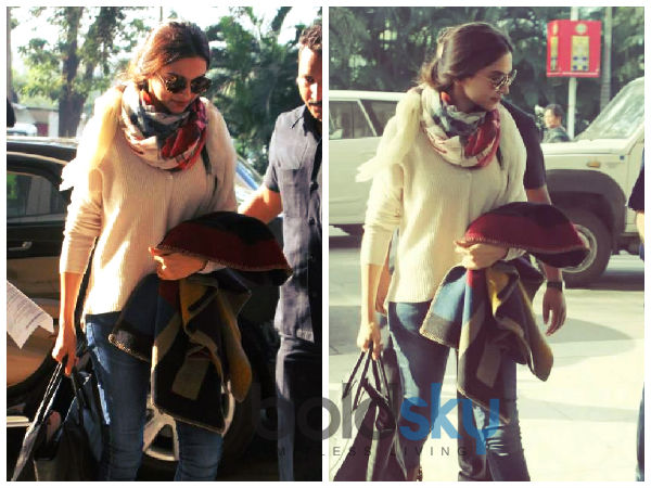 Deepika In Shades Of Blue & White