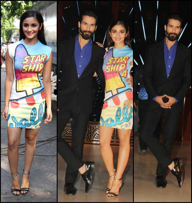 Alia Bhatt And Shahid Kapoor At The Jhalak Dikhhla Jaa Finale Alia Bhatt And Shahid Kapoor At The Jhalak Dikhhla Jaa Finale