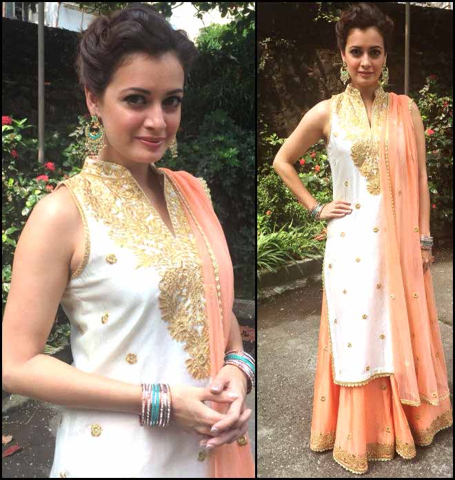 Dia Mirza In Tamanna Punjabi Kappor Suit Dia Mirza In Tamanna Punjabi Kappor Suit