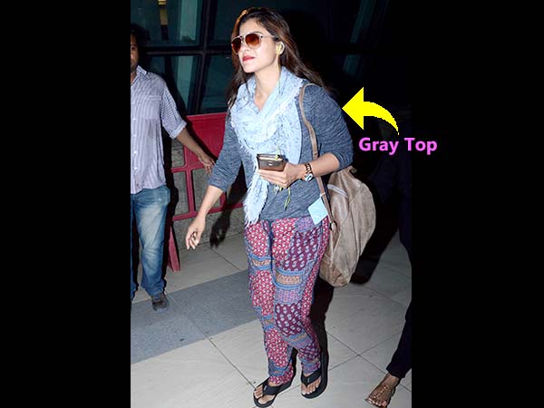Kajol In Tribal Print While Returning From Dilwale Shoot