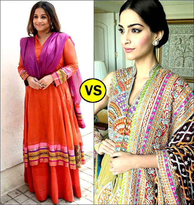 Vidya Vs Sonam In Indianwears