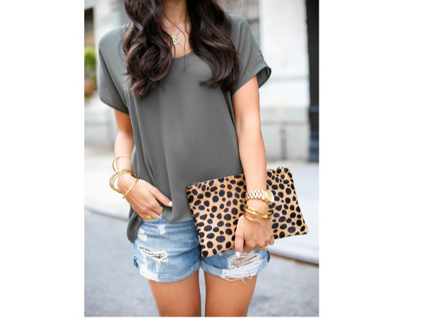 7. Leopard Print Clutch: