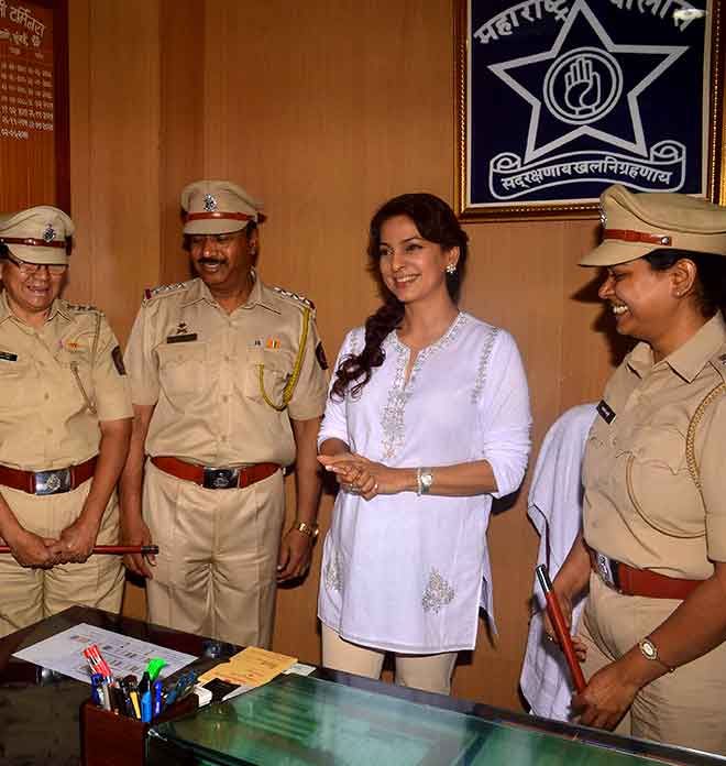Juhi Chawla In Sheer White Kurta 
