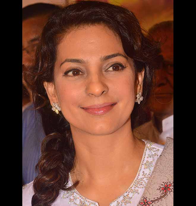 Juhi Chawla In Sheer White Kurta 