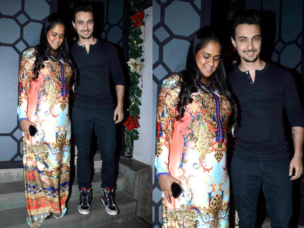 Arpita Khan at Restro bar in silk maxi dress Arpita Khan at Restro bar in silk maxi dress