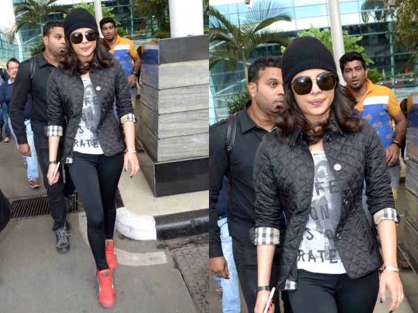 Priyanka Chopra at the airport