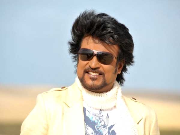 Rajnikanth in white scarf