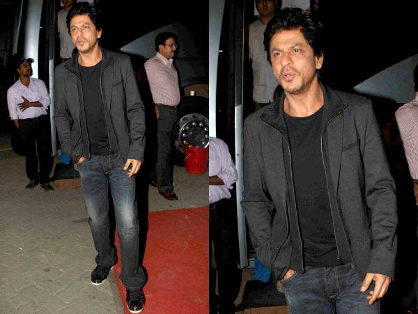 SRK in black jacket