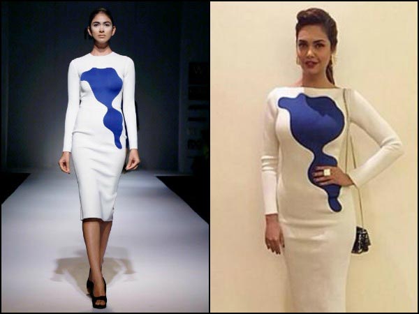 Esha Gupta In White Bodycon Dress