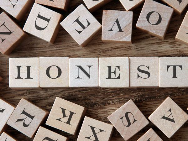 2. Don’t Be Too Honest