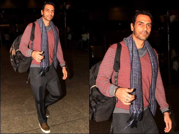 Arjun Rampal sporting a scarf