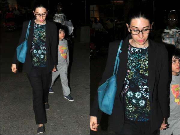 Karishma Kapoor in black suit