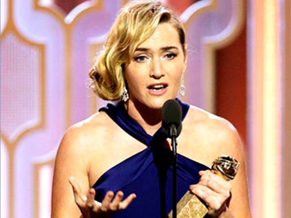 Kate Winslet, winner at the Golden Globe Awards 2016