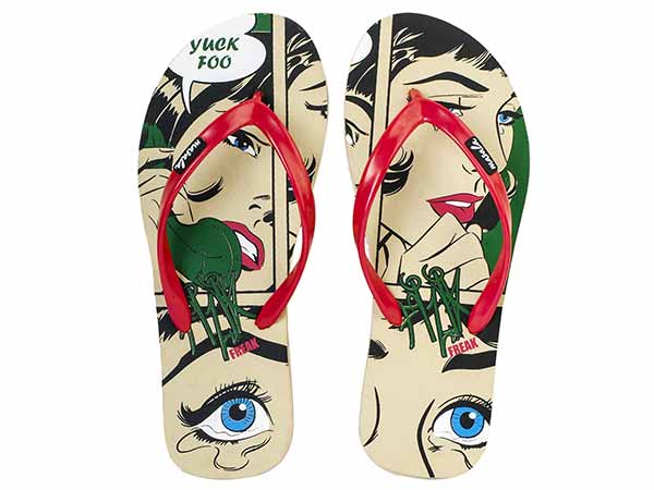 printed flipflops