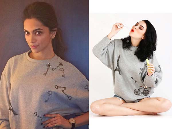 Deepika In Ride To Paris Sweatshirt