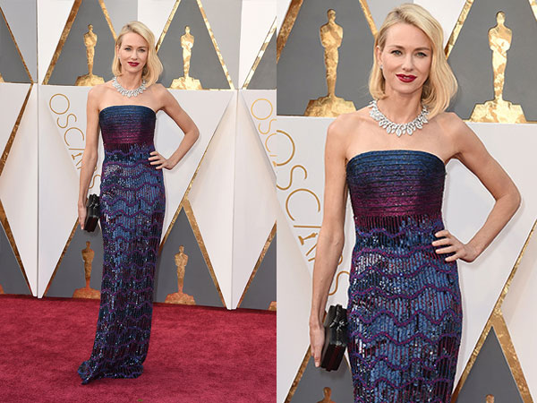 Naomi Watts In Armani Privé Blue