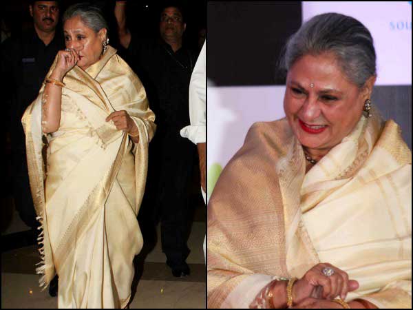 Jaya Bachchan in golden saree