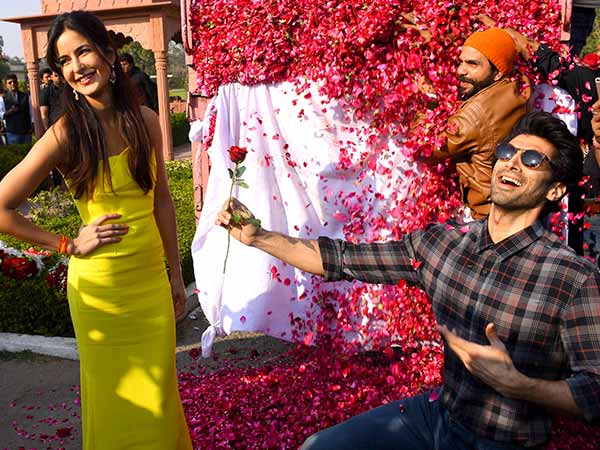 Katrina in yellow evening gown