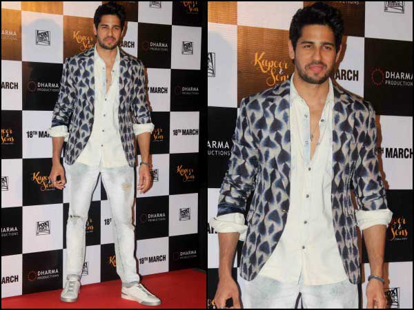 Sidharth for Kapoor & Sons