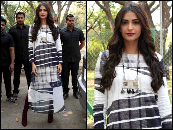 Sonam Kapoor promoting Neerja Sonam Kapoor promoting Neerja