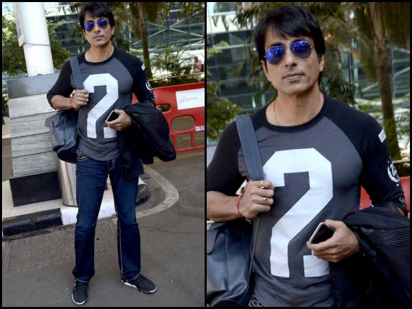 Sonu Sood at the airport Sonu Sood at the airport
