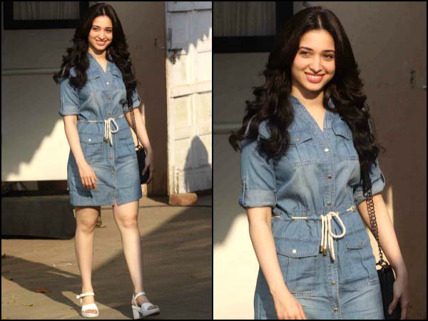 Tamannaah in denim dress