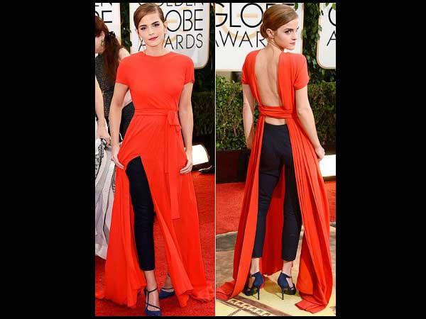 Emma Watson At The Golden Globes