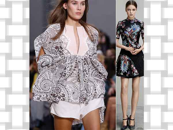 Sparse paisley pattern