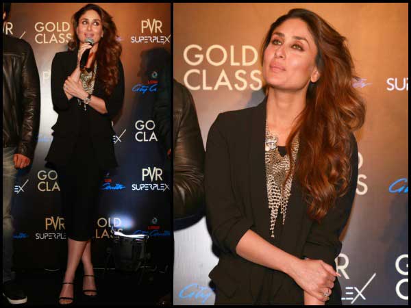 Kareena in black suit