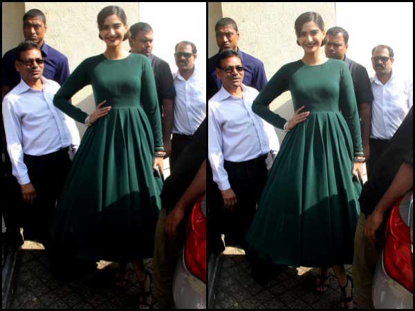 Sonam in green dress