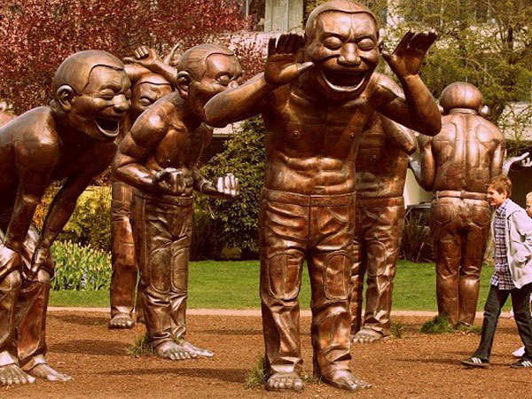 Laughing Statues In Vancouver