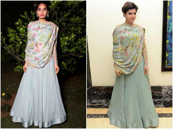 samantha ruth prabhu wearing ridhi mehra
