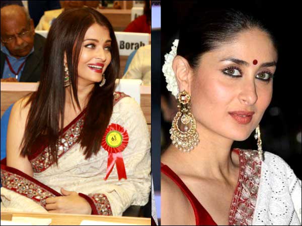 ash vs bebo in saree