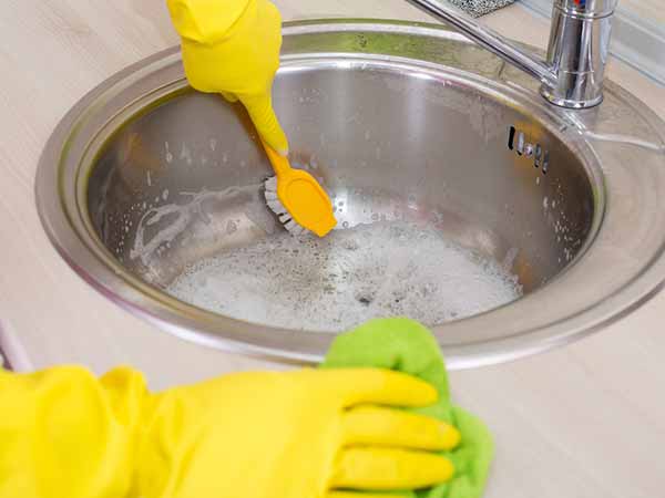 Cleaning The Sink