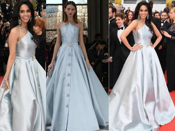 Cannes: Mallika’s 2nd Red Carpet Glam!2