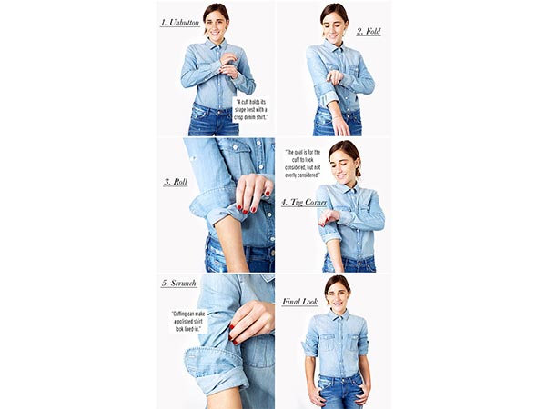 how to fold sleeves up
