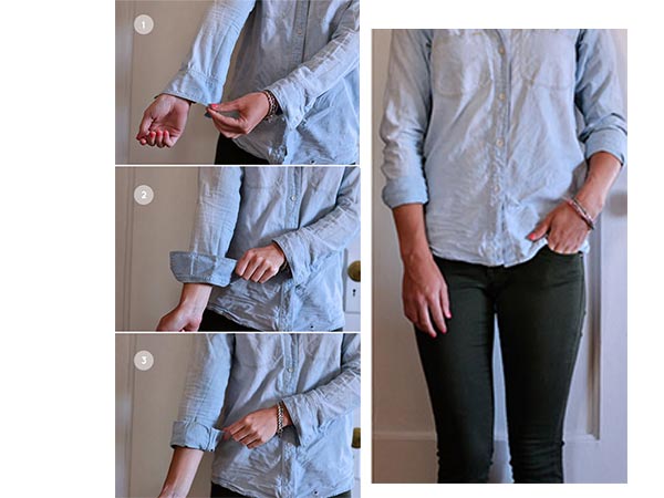 how to fold sleeves up