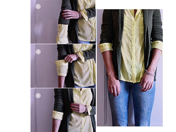 how to fold sleeves up